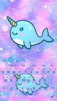 Baby-Wal-Einhorn-Tastatur-Thema Screenshot 3