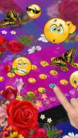 Color Rose Butterfly Love Keyboard اسکرین شاٹ 1