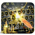 ”Gold Revolver Gun AK47 Typewriter Theme