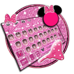 Pink Glitter Minnie Keyboard Theme