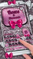 Bows & Diamonds Premium Keyboard Theme plakat