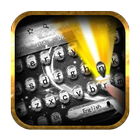 Dazzling gold gem keyboard theme icône