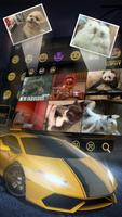 Luxury Yellow Lambo Car Keyboard تصوير الشاشة 2