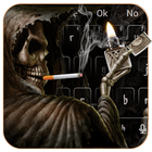 Smoking Skull Lighter Keyboard icône