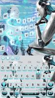 AI robot technology&holographic tech neon keyboard imagem de tela 3