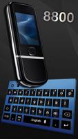 Keyboard for 8800 Nokia Arte Black Style الملصق