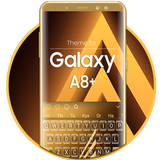 Tastatur für Galaxy A8 Plus Gold Zeichen