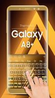 Tastatur für Galaxy A8 Plus Gold Screenshot 3