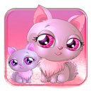 Pink Cat Love Keyboard Theme APK