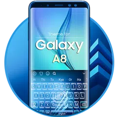 Keyboard for Galaxy A8 Blue APK download