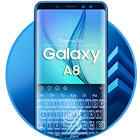 Clavier pour Galaxy A8 Bleu icône