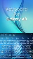 Clavier pour Galaxy A8 Bleu capture d'écran 3