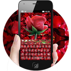 Red rose keyboard icône