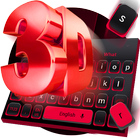 3D Black Red Keyboard Theme icon