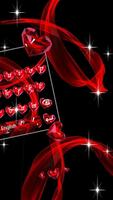 लाल हीरे दिल कीबोर्ड थीम फैशन स्क्रीनशॉट 2
