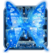 Dream butterfly blue glow&starry sky neon keyboard