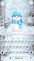 Snowflakes❄️Exquisite Snow Blue Ice Keyboard Theme screenshot 3