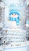 Snowflakes❄️Exquisite Snow Blue Ice Keyboard Theme screenshot 1