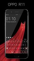 Theme for oppo R11 concise style HD keyboard theme poster