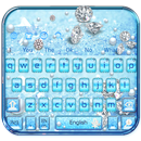 Blue Luxury Diamond Keyboard Theme-APK
