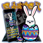 Easter Rabbit Graffiti Easter Eggs Color Keyboard icono