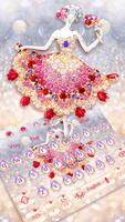 Diamond Girl Keyboard Theme 스크린샷 2