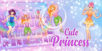 Cute Princess Fairy Keyboard Theme 스크린샷 3