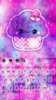 Motyw klawiatury Tasty Cupcakes Galaxy screenshot 3