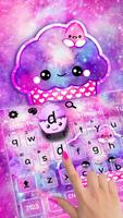 Poster Tasty Cake Tema della tastiera Galaxy