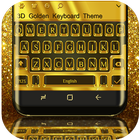 3D Golden Keyboard Theme ikon