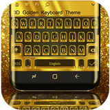 3D Golden Keyboard Theme アイコン