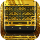 Icona 3D Golden Keyboard Theme