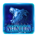 Neon lion keyboard theme APK