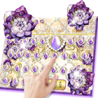 آیکون‌ Purple Flower Keyboard Theme