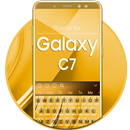 Theme for Galaxy C7 Gold - Keyboard APK