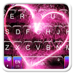Shining Pink Heart Keyboard Theme