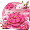 Pink Rose Keyboard Theme APK