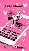 Pink Minnie Keyboard Theme Affiche