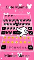 Pink Minnie Keyboard Theme 스크린샷 1