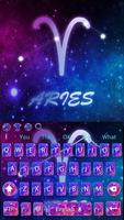 Exquisite Aries Crystal Starry Sky Keyboard Theme capture d'écran 3