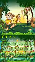 Dancing Monkey Keyboard poster