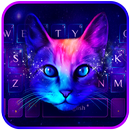 Galaxy Kitty uruchamia motyw klawiatury aplikacja