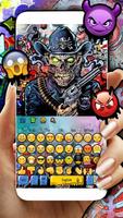 Death Graffiti Skull Keyboard screenshot 2