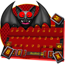 Black & red bat denim keyboard theme APK