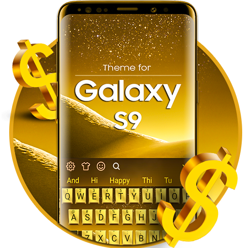 Tastiera dorata per Galaxy S9