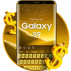 Gold Keyboard for Galaxy S9 APK download