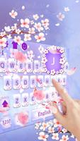 Pink Dream Flower Keyboard Theme capture d'écran 1