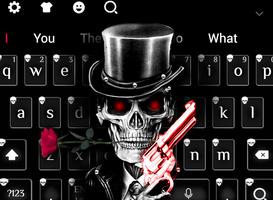 Red Rose Skull Gun Bàn phím Theme bài đăng