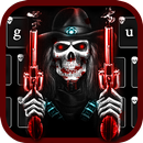 Blood Skull Fire Guns Keyboard Theme APK