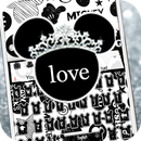 White black graffiti mouse keyboard theme APK